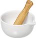 Secret de Gourmet Vijzel met stamper keramiek D12 x H6,5 cm - Kruiden maler - Specerijen maler