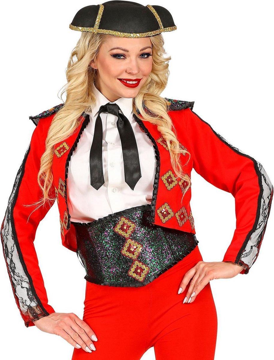 Widmann Spaans & Mexicaans Kostuum | Sierlijke Stierenvechter Torera Tanja Vrouw | Medium | Carnaval kostuum | Verkleedkleding