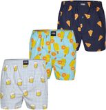 Happy Shorts Wijde Boxershorts Heren Met Print 3-Pack - Maat M