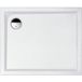 Slam Leda Receveur de douche extra plat - Rectangulaire - 100 x 80 cm - Blanc - À poser