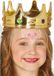 Fiestas Guirca Koninginnen/prinsessen verkleed kroon voor kinderen - goud
