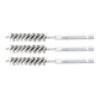 BGS Staalborstel - 11 mm - Zeskantkop 6,3 mm (1/4 inch) - 3 delig