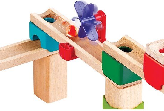 Hape Knikkerbaan Rally Blok Set - 81 delig - Hout
