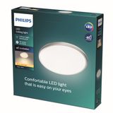 Philips LED Philips Twirly Plafondlamp - Grijs - 12W - Warm Wit Licht