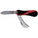 Fischer Darex 3825558 Couteau d'électricien 2 lames longueur 78mm avec manche ergonomique bi-matière