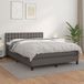 Maison Exclusive - Lit boxspring avec matelas, gris, 140 x 190 cm, similicuir