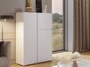 ASYMI Commode 3 portes blanc