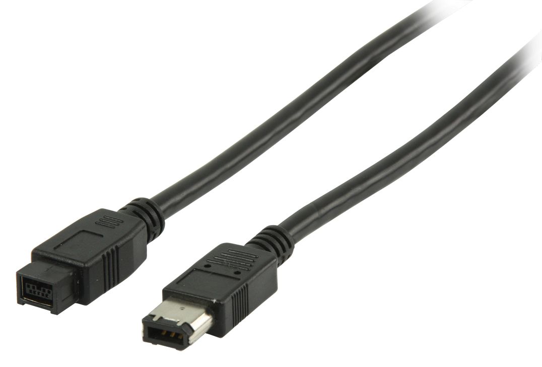 Valueline VLCP62600B2.00 FireWire-kabel 2m zwart