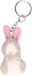 Nature Planet Sleutelhanger konijn/haas - 2x - Pluche knuffel sleutelhanger - 6 cm - speelgoed dieren sleutelhangers