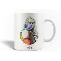 Keramieken mok maniacase, Billie Eilish Fan Art