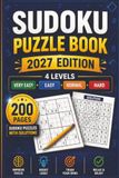 Sudoku Puzzle Book: Large Print Sudoku Puzzles for Adults | Easy to Hard | Solutions Included