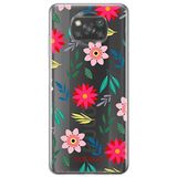 ERT GROUP mobiel telefoonhoesje voor Xiaomi POCOPHONE X3 origineel en officieel erkend Babaco patroon Flowers 010 optimaal aangepast aan de vorm van de mobiele telefoon, gedeeltelijk bedrukt