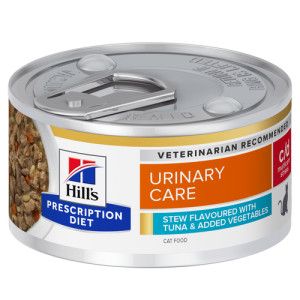 Hill's Prescription Diet Hill's Prescription Diet C/D Multicare Stress Urinary Care Stoofpotje met Tonijn & Groenten Blik 4 Trays (96 x 82 g)