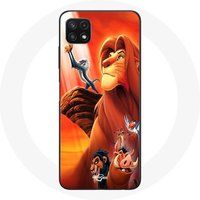 Maniacase Etui voor Samsung Galaxy A22 5G The Lion King Simba en Mufasa