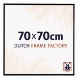 Dutch Frame Factory Fotolijst 70x70 cm Zwart Mat Kunststof