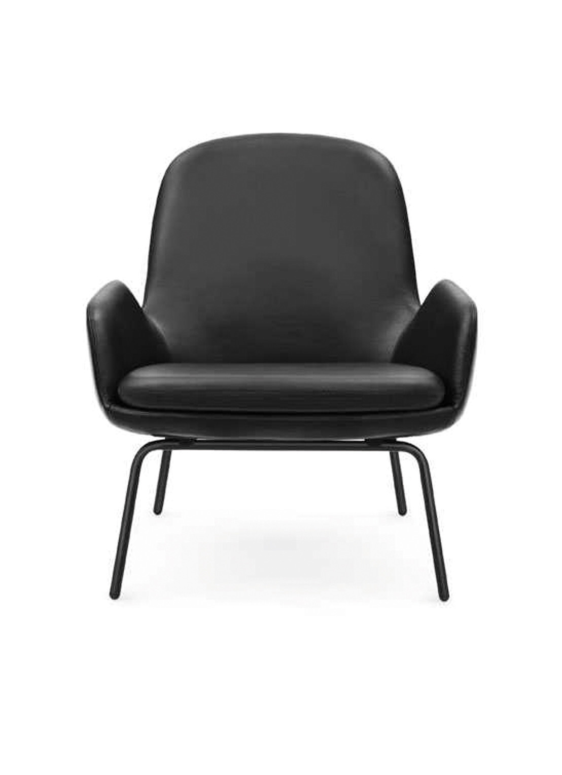 Normann Copenhagen Era Lounge Chair Low loungestoel met zwart stalen onderstel