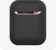By Qubix AirPods 1/2 hoesje Liquid series - Siliconen - Zwart - Schokbestendig