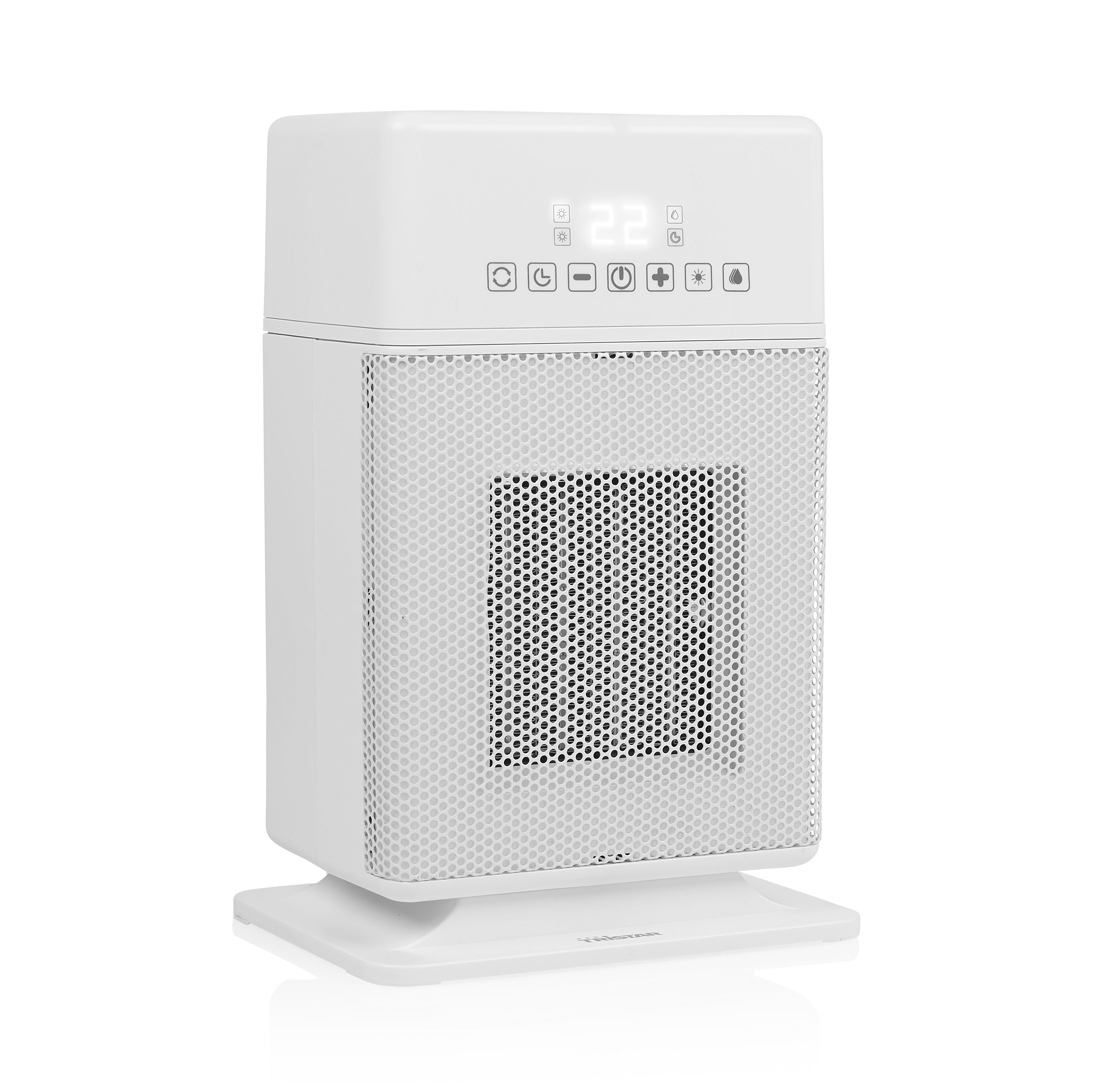 Tristar KA-5266 Ceramic Heater with Humidifier - 2000W, White, Remote Control