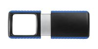 Wedo Vergrootglas voor buiten - rechthoekig - met LED-verlichting - zwart/blauw