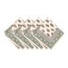 Elrene Home Fashions Nomad Winter Block Print Christmas/Holiday Cloth Dinner Napkins, 17"x17", Set of 4