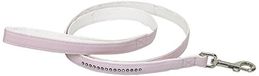 CHAPUIS SELLERIE Hondenriem, kunstleer, strass, roze, 15 mm breed, 1,20 m lang, maat S