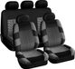 OEM Icecat Car Seat Covers Set Universal Seat Protector Black Gray