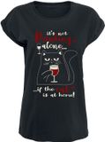 Tierisch Beestachtig Cat at home Dames T-shirt - Zwart - XL
