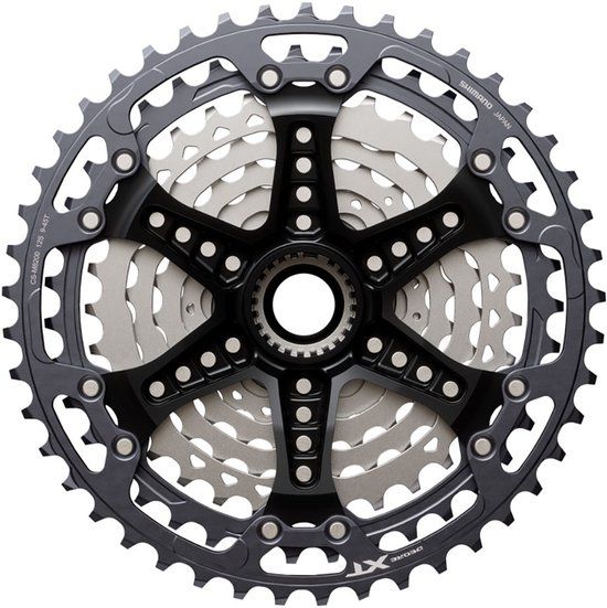 Shimano Deore XT CS-M8200 Hyperglide+ 12-Speed Cassette 9-45T Grey/Black