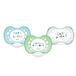 DODIE Lot de 3 Sucettes Anatomiques ESSENTIEL JOUR/NUIT +18 mois VERT
