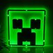 Paladone Minecraft Creeper Muurlamp - LED - 24 cm - Groen/Zwart