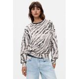 Desigual katoenen sweater met print - zwart