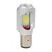 Lampa 58398 BA20d LED-Mega, 2-2 SMD x 12 chip, dubbele polariteit, onfysieke weerstand, 9 V-32 V, 21 mm x 47 mm, wit, 2 stuks