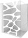 Mexen Kioto+ douchescherm met plank Walk-in 140 x 200 cm, witte golf, wit