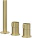IVY Tribe Badrandcombinatie 3-Gats Mengkraan met Uittrekbare Handdouche zonder Uitloop - Geborsteld RVS 316 Mat Goud PVD