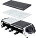 Raclette set voor 8 personen, XXL | Hete steen | 1200W | Anti-aanbaklaag