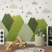 Ambiance Sticker Muursticker Kinderkamer Scandinavische Bergen HELKA 70x105cm