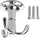 Sotech 5 stuks SOTECH draaibare kapstokhaken Tromso aluminium verchroomd 3 ophanghaakjes 53 x 50 mm voor plafondmontage