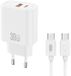 XO - Ultra krachtige GaN 2-in-1 Oplader USB-C + USB-A - 30W - Wit
