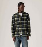 Levi's Jackson Arbeitshemd Grün Baumwolle Regular Fit Herren XS