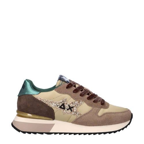 SUN68 68 Stargirl Glitter sneakers beige multi