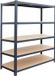 Merkloos Relaxdays Stellingkast - 200x120x60 cm - 875 kg - Antraciet