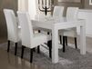 Table à manger ROMEO 190 cm blanc laqué brillant