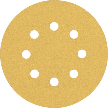Bosch Round Sanding Sheet - 12.5cm - Wood - Brown - 5 pcs