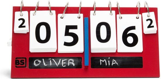 BS Toys Scorebord - Voetbal - Hout - Rood