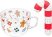 Konges Sløjd Kerst Mok met Thee-Infuser - Wit - Glas - 44cl