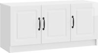 vidaXL TV-kast Hoogglans Wit 99 x 34,5 x 47 cm Bewerkt hout