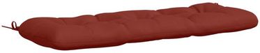 vidaXL Coussin de banc VIANEN 100% Polyester Rouge 120 x 40 x 12 cm