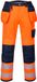 Portwest PW3 Hi-Vis Werkbroek met Holster Pockets T501 - Oranje/Marine - 46