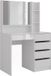 Vicco Kaptafel Sherry Wit/Wit Hoogglans 89.8 cm met spiegel