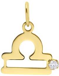 Lucardi Hangers 'Ram' 9 Karaat - goudkleurig | Bedels & Hangers Dames